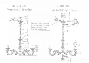 Потолочный светильник MW-Light Аврора бронзовый 371011106