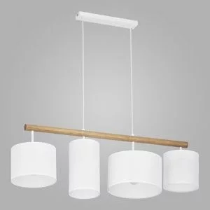 Подвесной светильник с тканевыми абажурами TK Lighting Deva White 4106