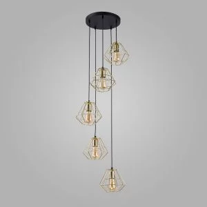 Подвесной светильник в стиле лофт TK Lighting Diamond Gold 1781