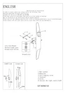 Бра Crystal Lux CLT 332W2-V2 WH-WH