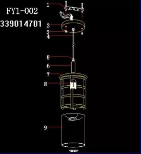 Потолочный светильник MW-Light Восток коричневый 339014701