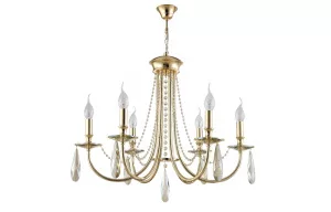 Люстра Crystal Lux VICTORIA SP6 GOLD/AMBER