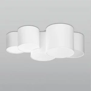 Потолочный светильник с тканевыми абажурами TK Lighting Mona White 3443