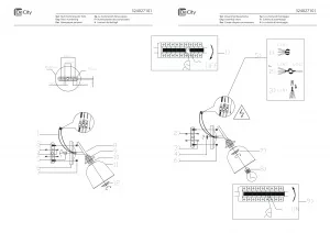 Настенный светильник De City Альфа чёрный 324027101