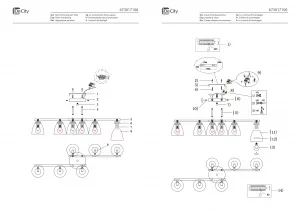 Потолочный светильник De City Тетро чёрный 673017106