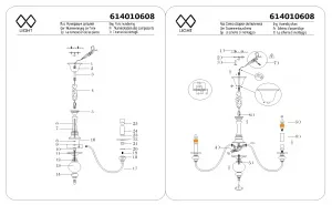 Потолочный светильник MW-Light Консуэло бронзовый 614010608