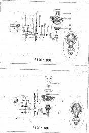 Настенный светильник MW-Light Афродита бронзовый 317021801