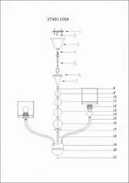 Потолочный светильник MW-Light Федерика хром 379011508