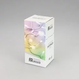 Светодиодная гирлянда ARD-STRING-CLASSIC-10000-WHITE-100LED-MILK-SYNC RGB (230V, 6.5W) (Ardecoled, IP65)