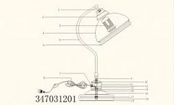 Настольный светильник MW-Light Фелиция бронзовый 347031201