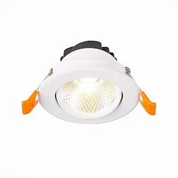 Светильник встр. Белый LED 1*8W 3000K 640Lm Ra80 36° IP20 D86xH50 220-240V Встраиваемые светильники ST211.538.08.36