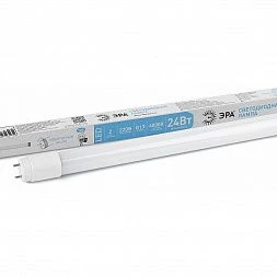 Лампа светодиодная ЭРА STD LED T8-24W-840-G13-1500mm G13 поворотный 24Вт трубка стекло нейтральный белый свет